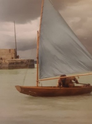 Boat being sailed by my Grandfather in 1966