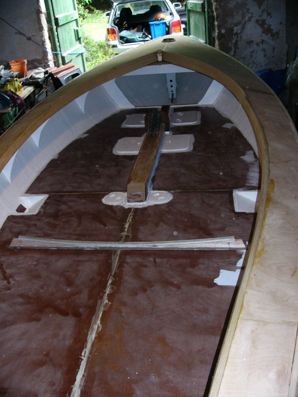 Ready for the cockpit sole to be painted